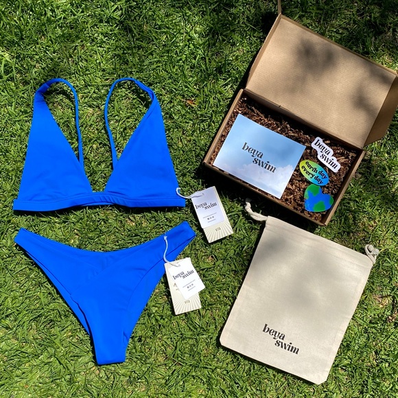 Royal Blue Bikini Top and Bottom - Picture 4 of 6